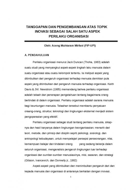 picture_Tanggapan Dan Pengembangan Atas Topik Inovasi Sebagai Salah Satu Aspek Perilaku Organisasi | Ilmu Kependidikan